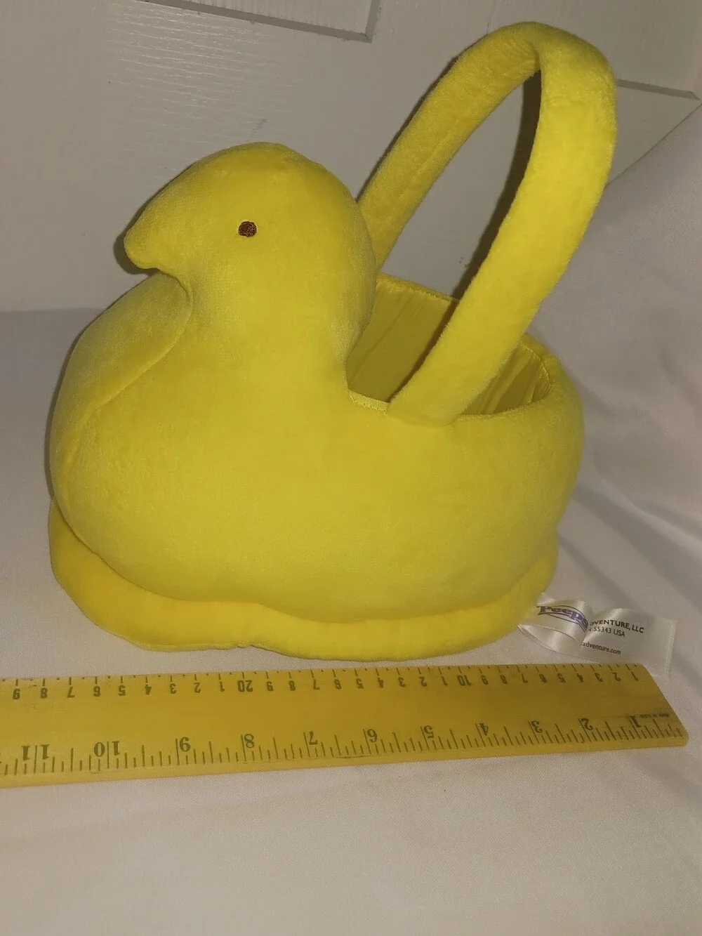 Yellow Plush Chick Basket - Basket Only